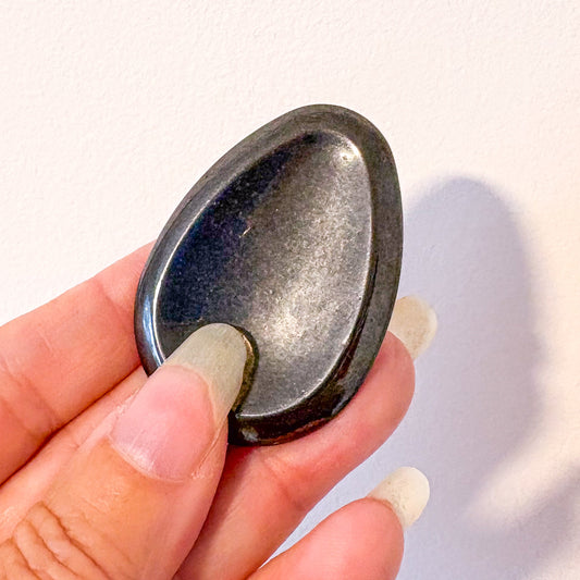 Hematite crystal Worry Stone