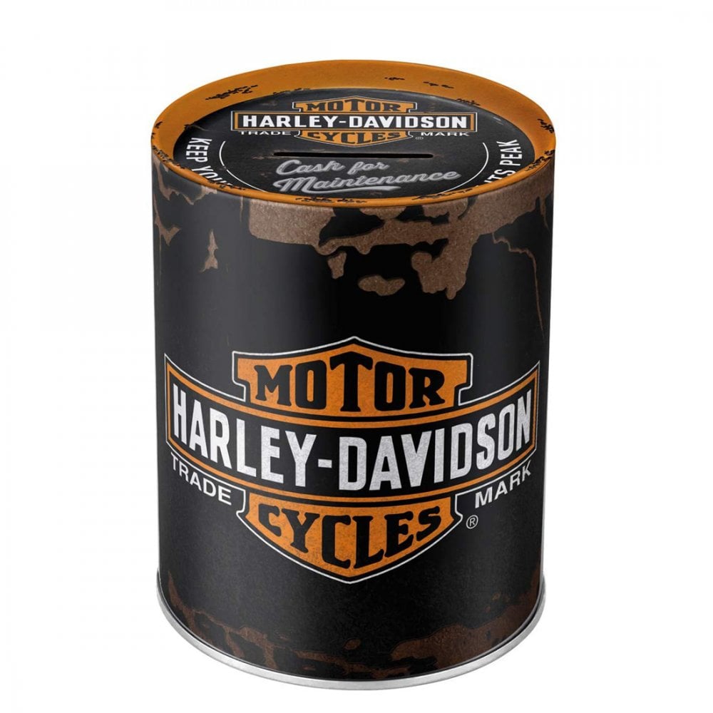 Vintage Harley Davidson Motorcycles storage box tin