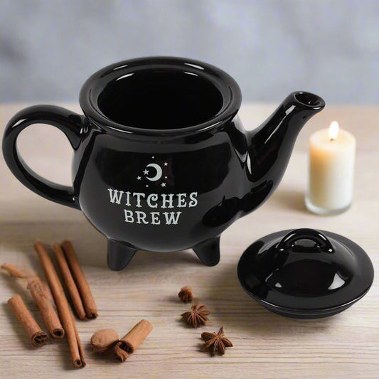 Witches brew ceramic teapot