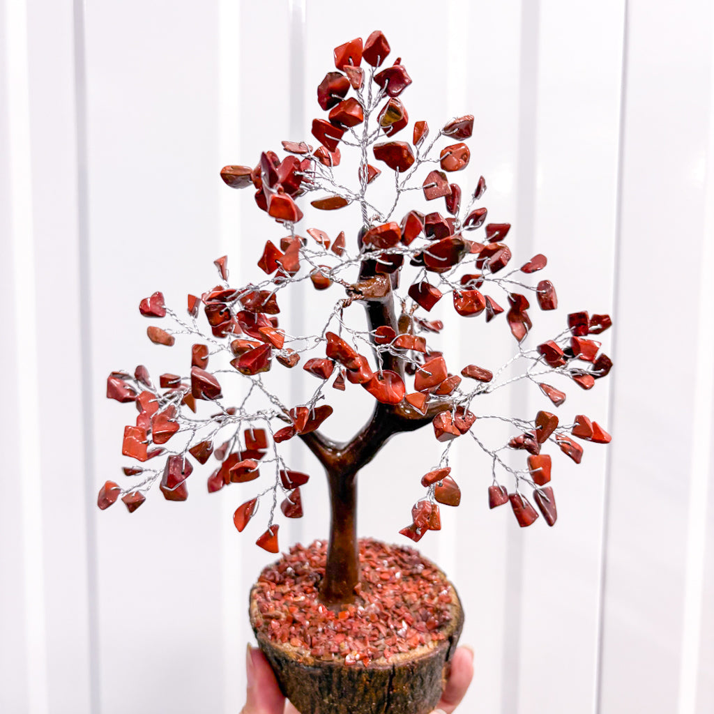 Large Red Jasper Crystal Tree