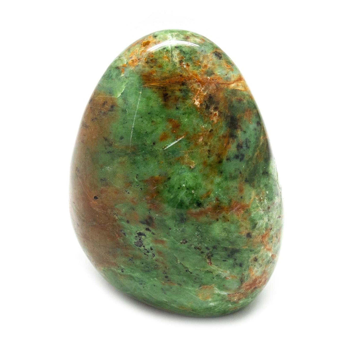 Chrysoprase crystal polished freeform statue