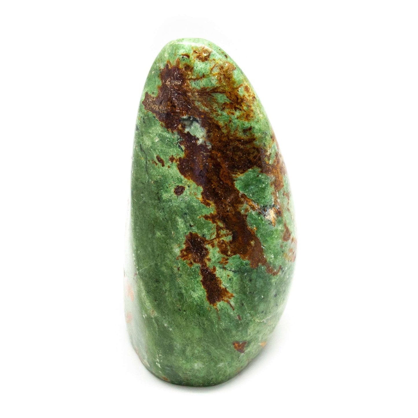 Chrysoprase crystal polished freeform statue