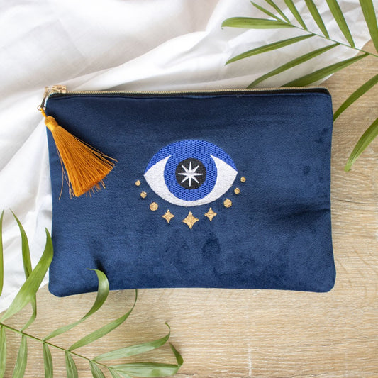 Evil eye / third eye velvet case