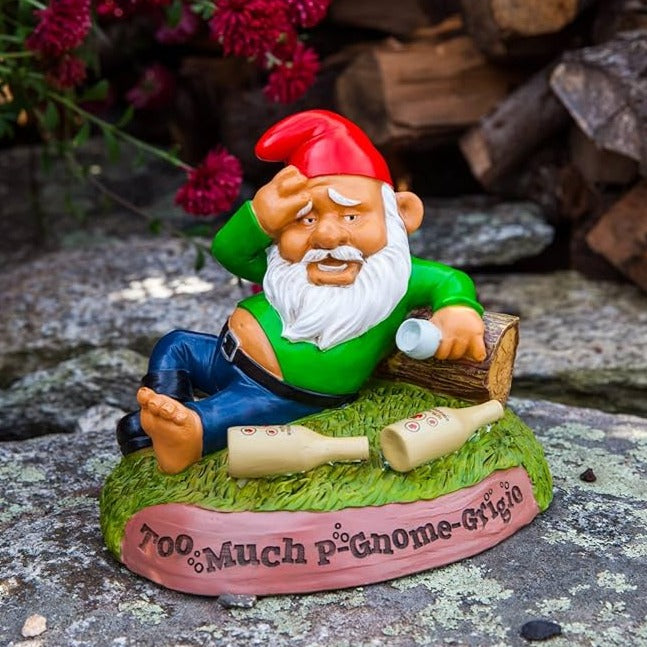 Drunk naughty garden gnome