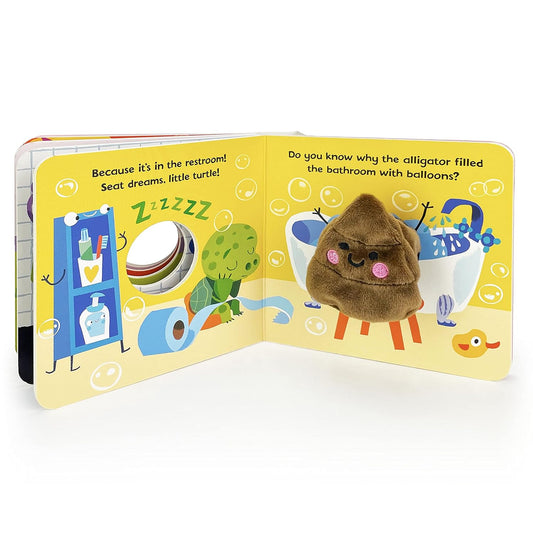Poop finger puppet novelty book