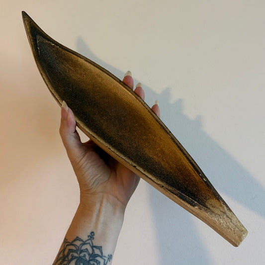 Bamboo boat bowl