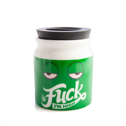Naughty weed stash storage jar