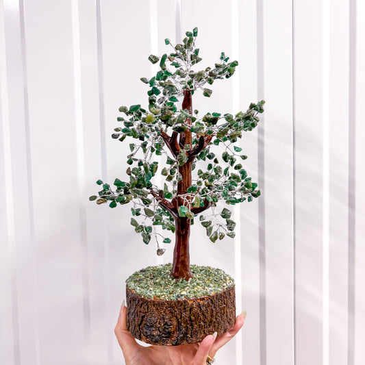 Large Green Aventurine Crystal Tree