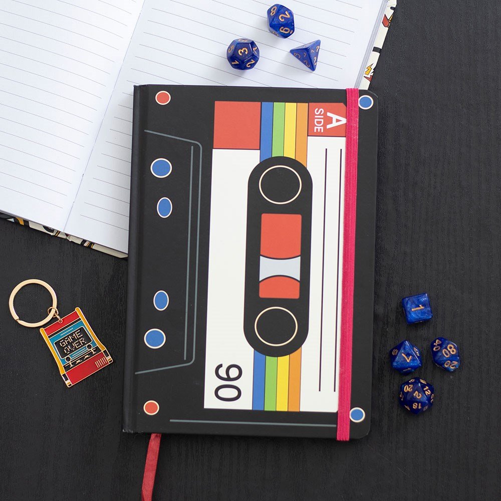 Retro cassette tape journal notebook