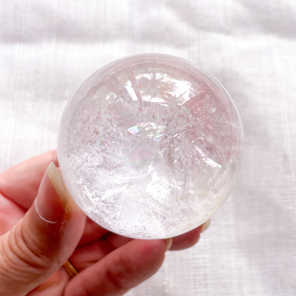 Clear Quartz polished sphere crystal ball