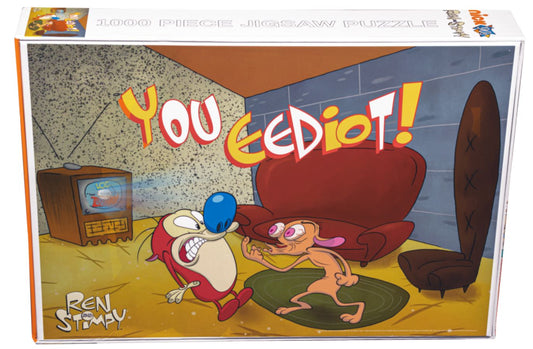 You eddiot Ren and Stimpy TV cartoon puzzle game
