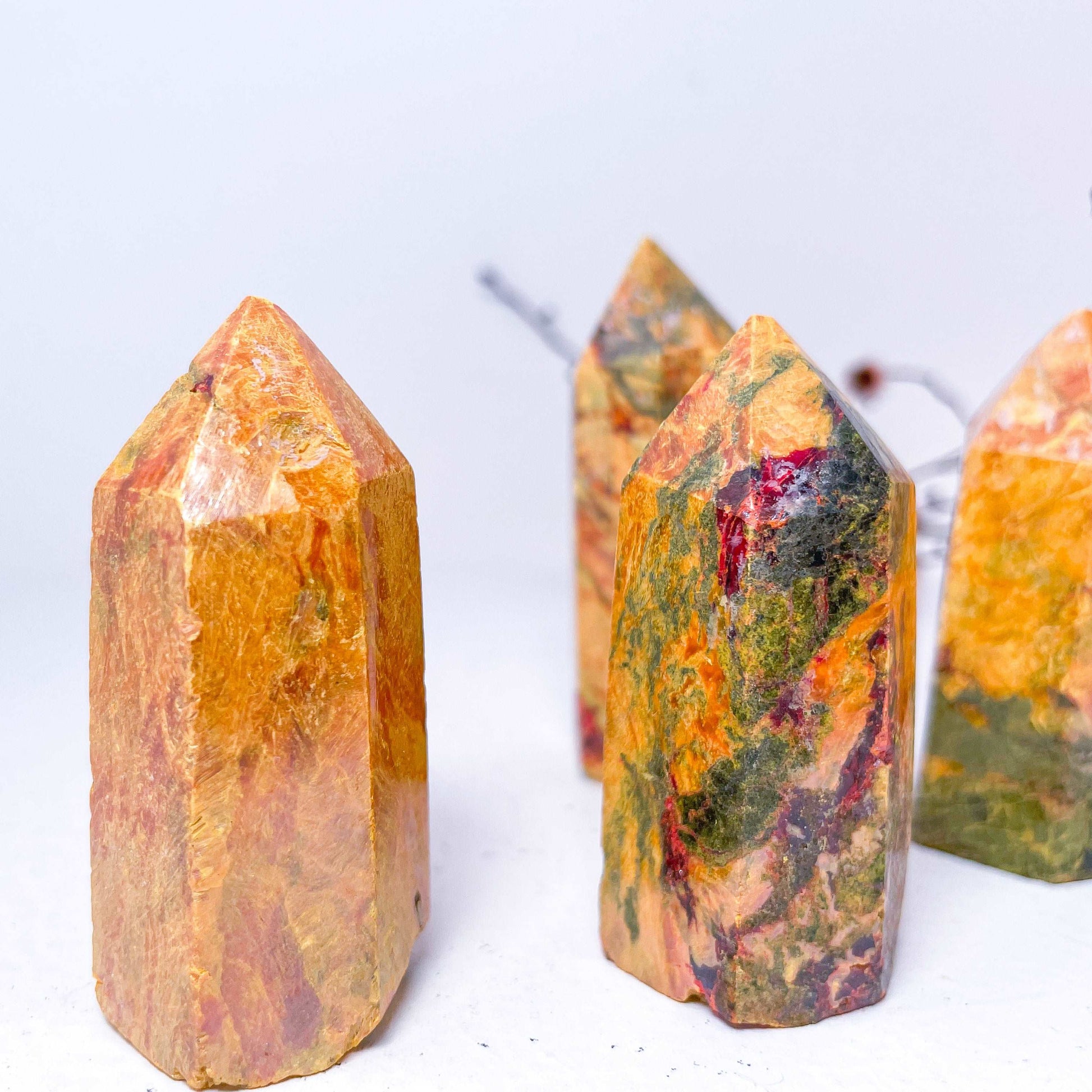 Bumblebee jasper crystal tower