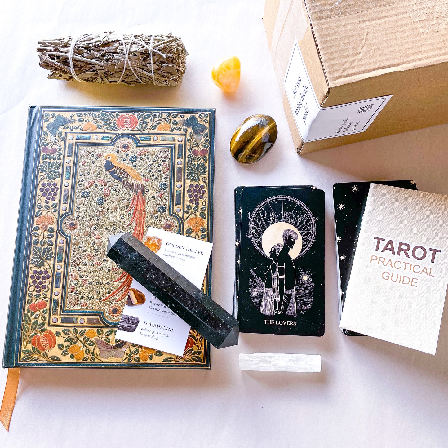 Crystals & good vibes subscription mystery gift box - monthly advent box