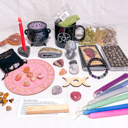 Eclectic witch / wiccan spells n crystals MYSTERY gift box