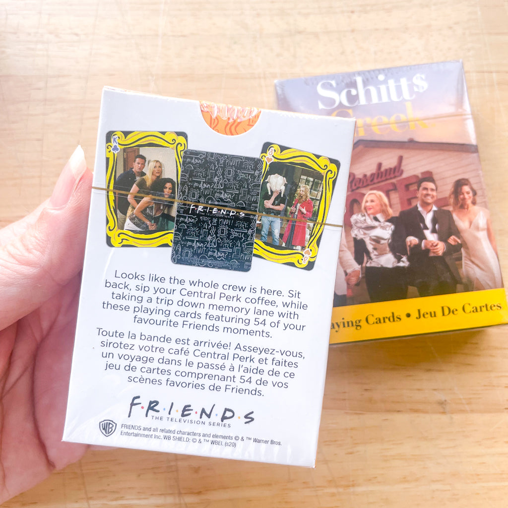 TV show playing cards game - Friends or Schitts Creek