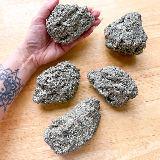 Pyrite crystal cluster chunk Large