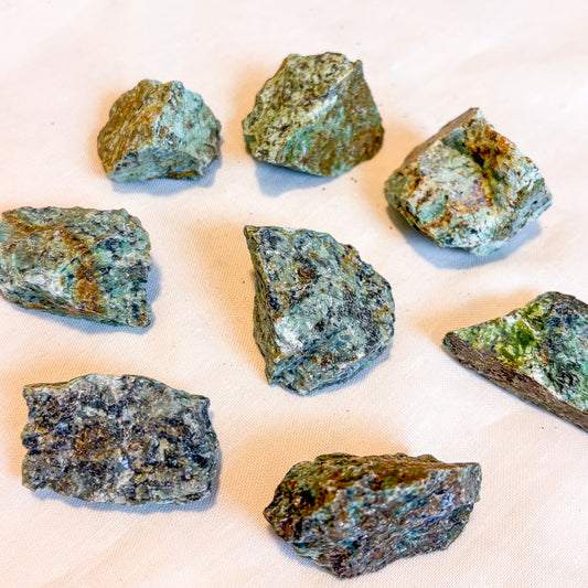 African turquoise rough crystal stone