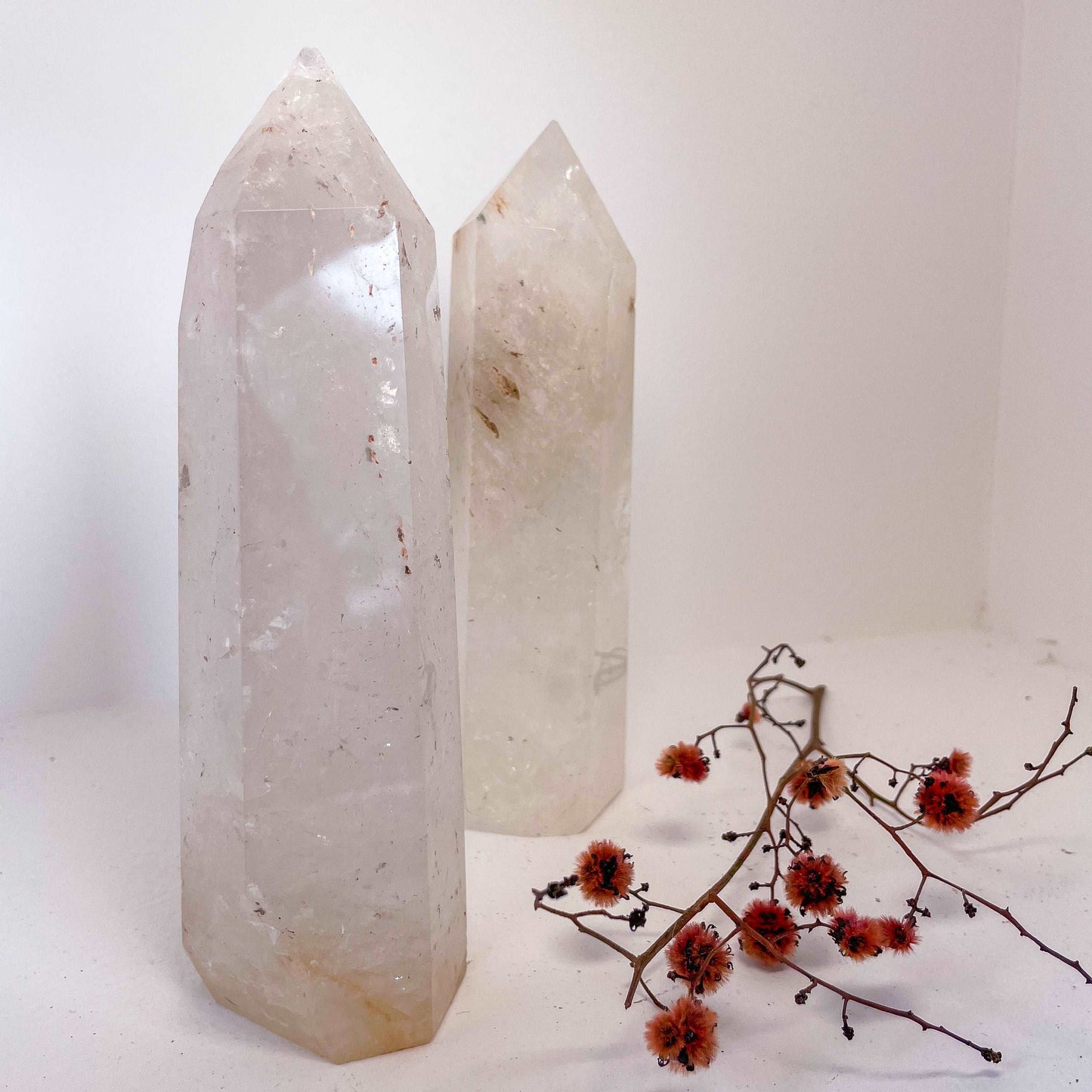 Clear quartz warrior crystal XL tower 650-800g