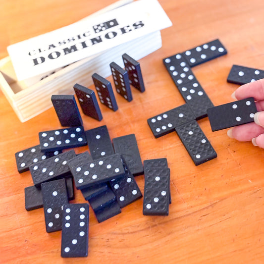 Wooden Dominoes classic game