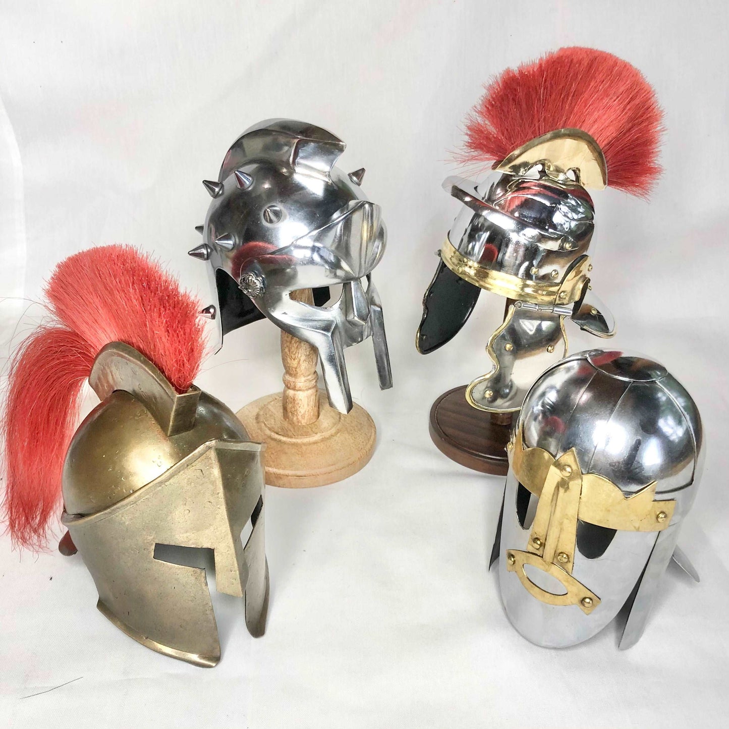 Antique warrior helmet statue - Gladiator (movie), Roman Centurion, Knight Crusader, Vikings or Spartan king