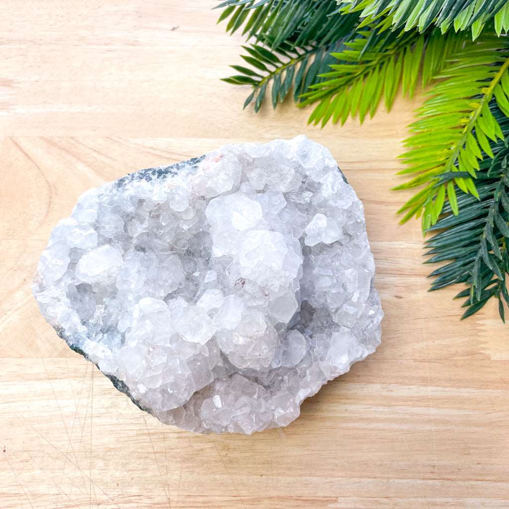 Apophyllite crystal cluster geode 1.67kg