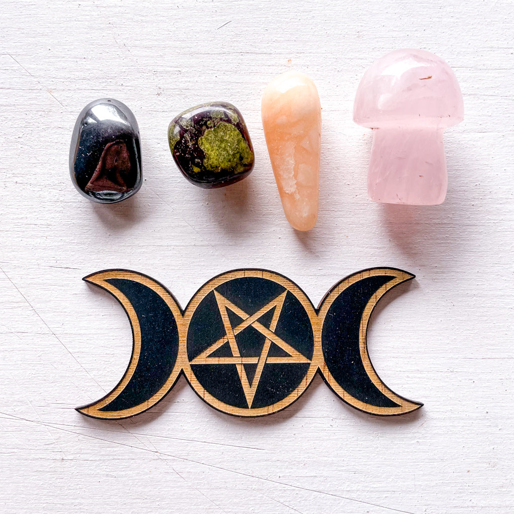 Witchy anxiety protection crystal pack - crystal set of 5