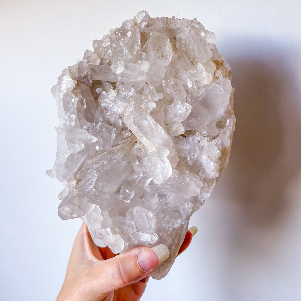 Clear quartz crystal point chunky cluster XL 1.9kg