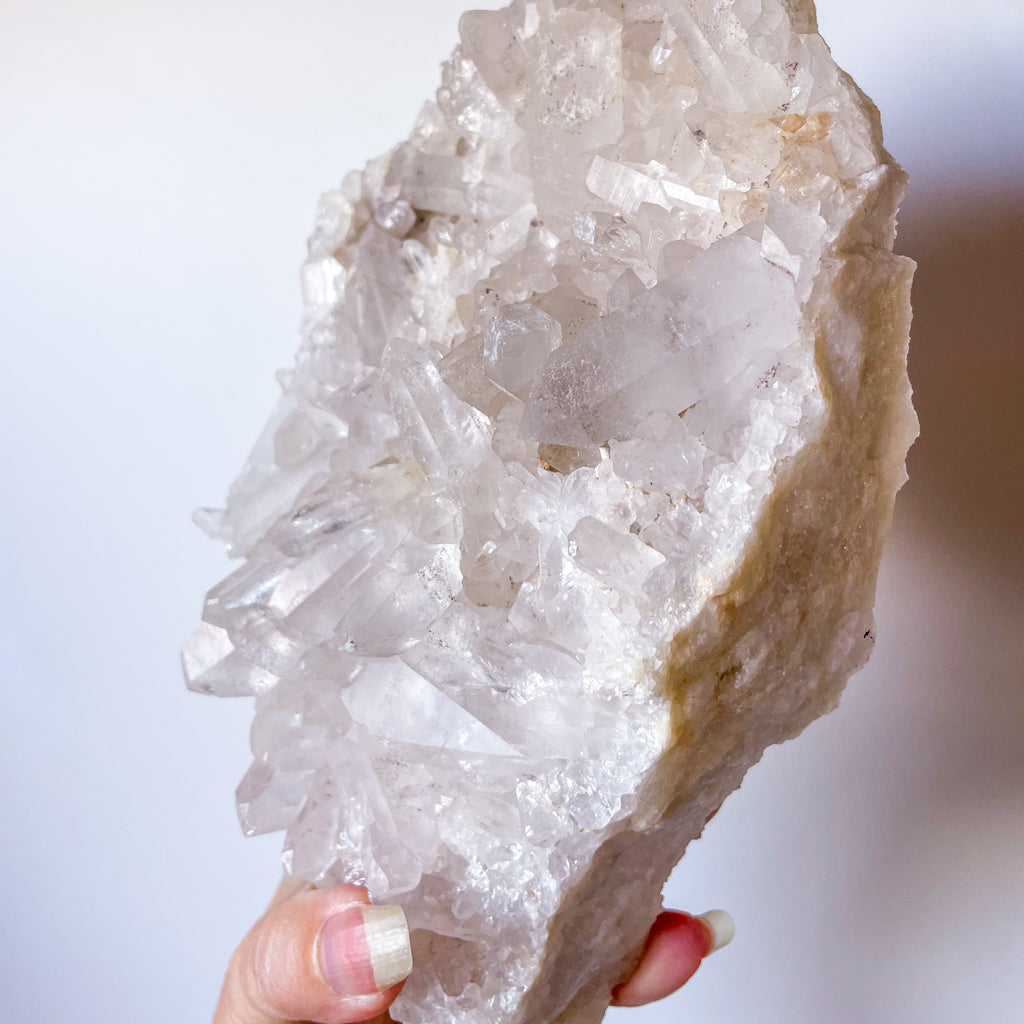 Clear quartz crystal point chunky cluster XL 1.9kg