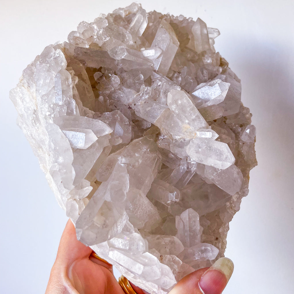 Clear quartz crystal point chunky cluster XL 1.9kg