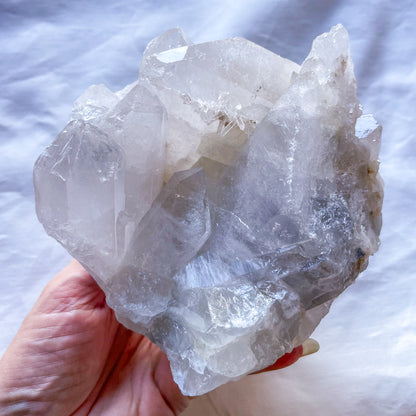 Clear quartz crystal point chunky cluster L 1.4kg