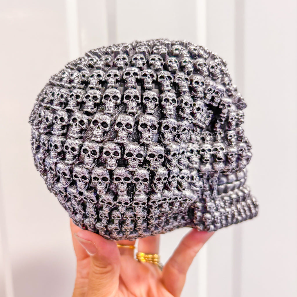 Skull of Skulls silver statue