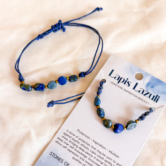 Lapis lazuli crystal bracelet
