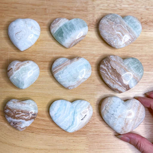 Caribbean calcite crystal heart