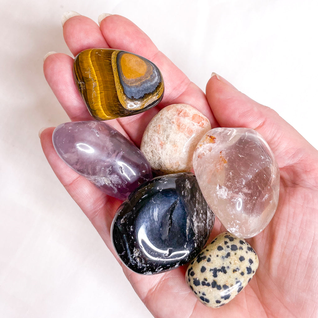 Crystal tumble stone gift bundle - CALMING