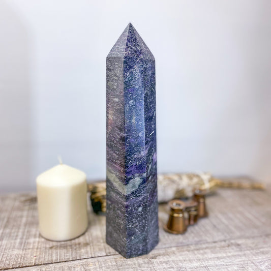 Charoite crystal pillar tower 2kg XXL
