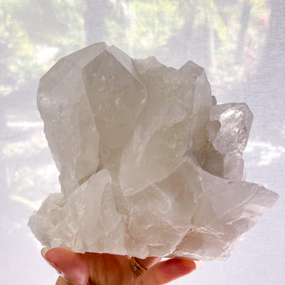 Clear quartz crystal point chunky cluster XL 2kg