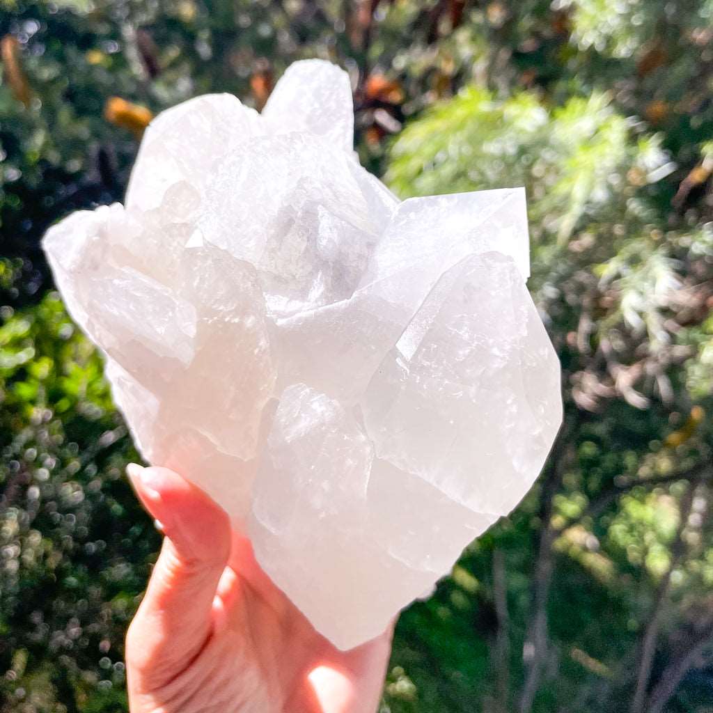 Clear quartz crystal point chunky cluster XL 2kg