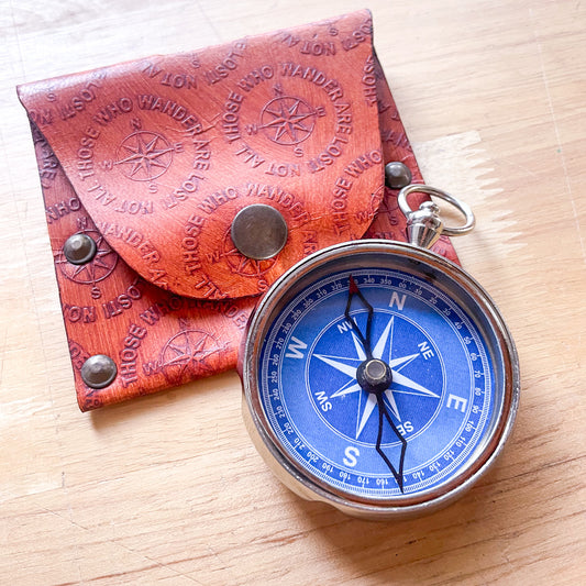 Not all who wander are lost compass