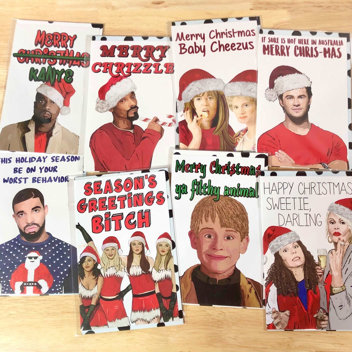 Cheeky Pop culture christmas card / xmas greeting card