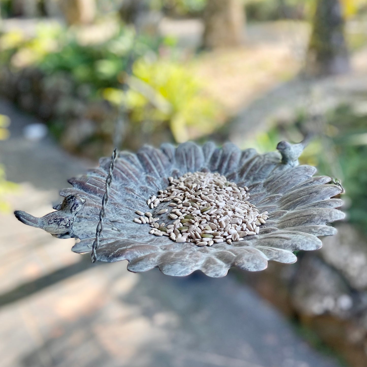 Sunflower Bird feeder hanging pot