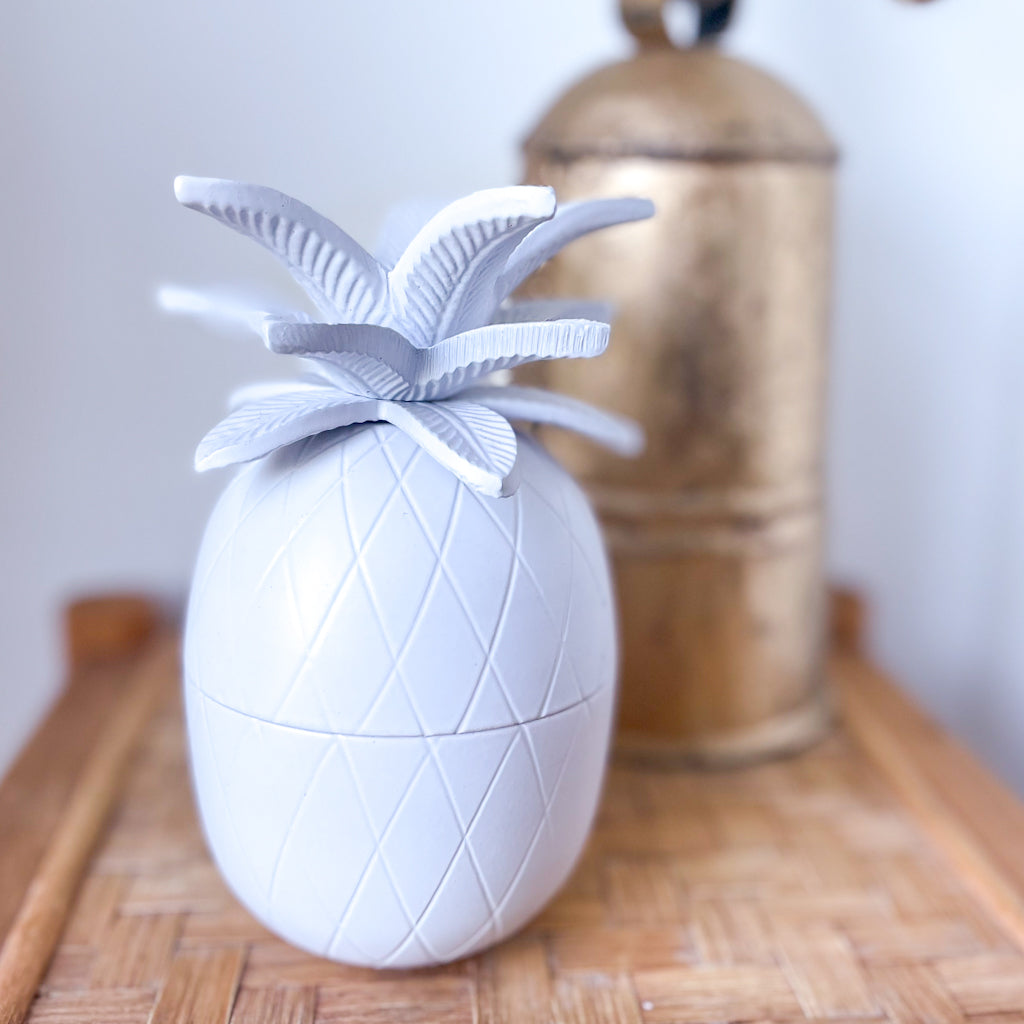 Pineapple or apple shaped candle jar