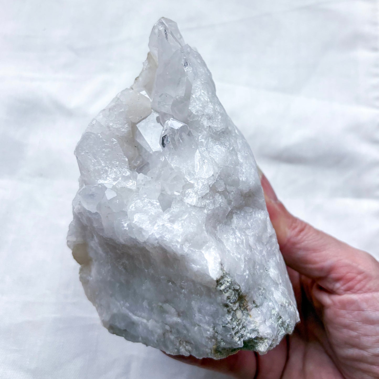 Clear quartz crystal cluster