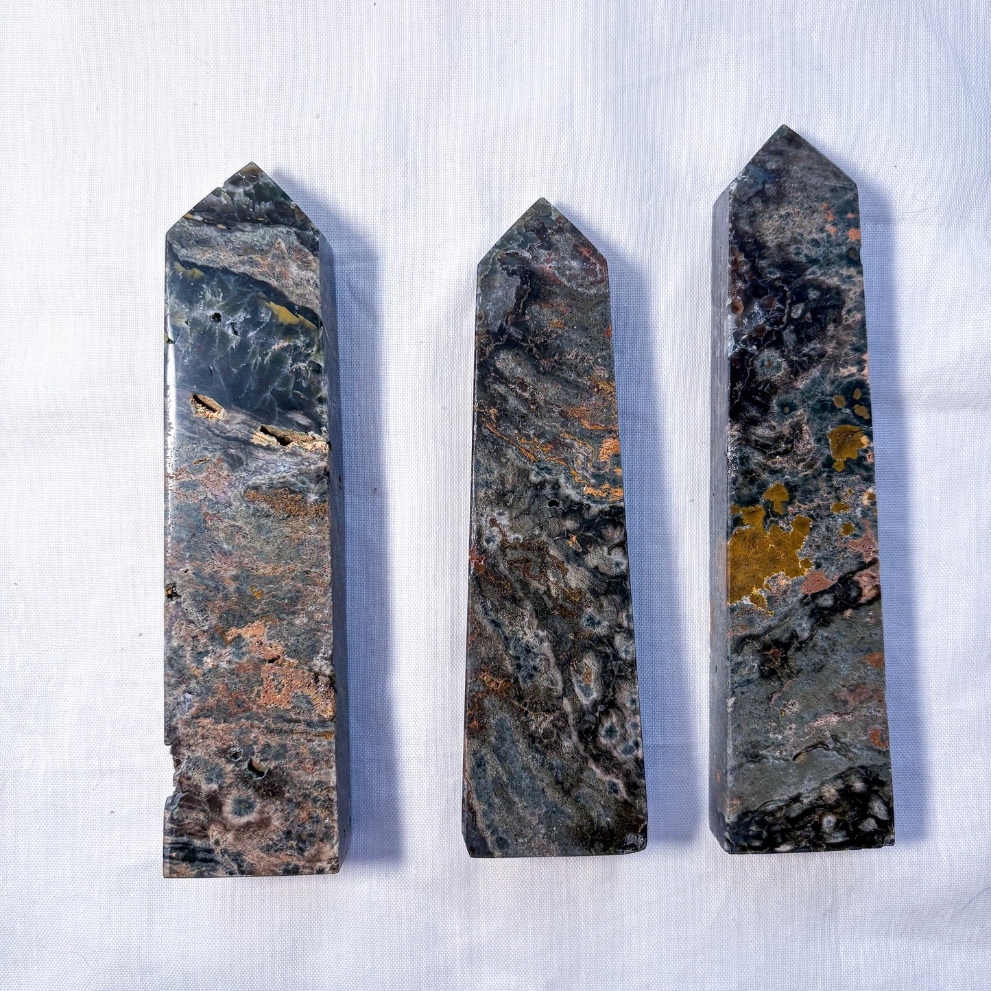 Jasper crystal point tower