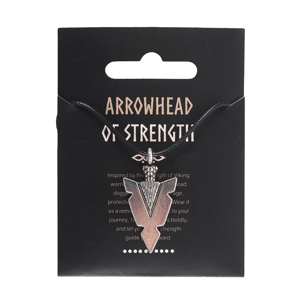 Viking arrow spearhead pendant necklace