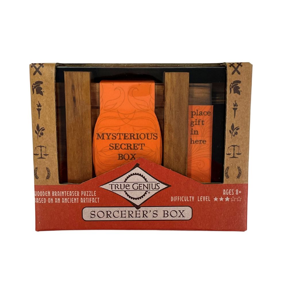 Sorcerers box hand crafted wooden display box (hidden storage)