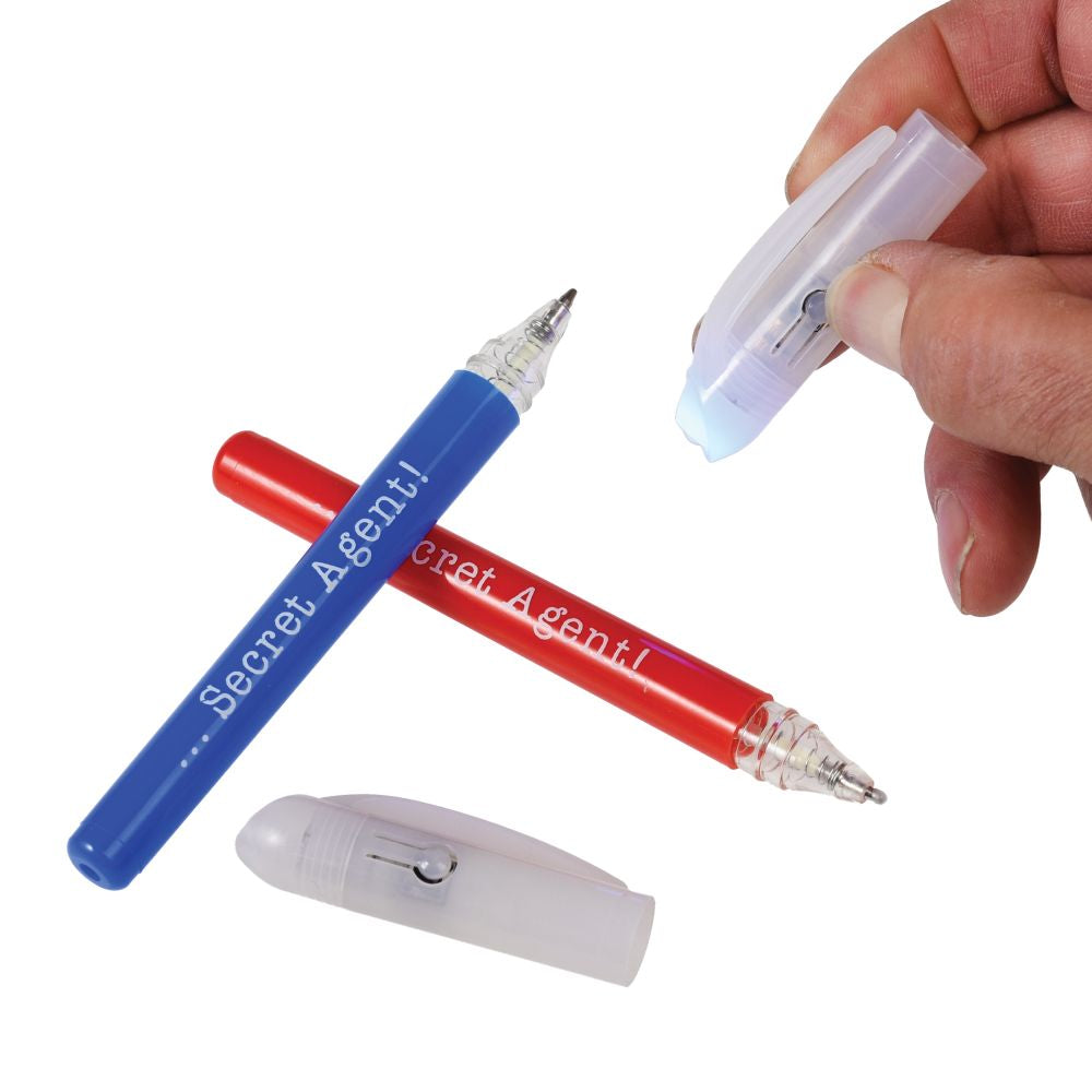 Secret Agent Invisible Spy Pen with UV light set