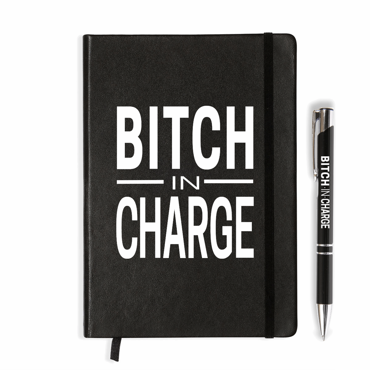 Bitch in charge notebook & pen gift set