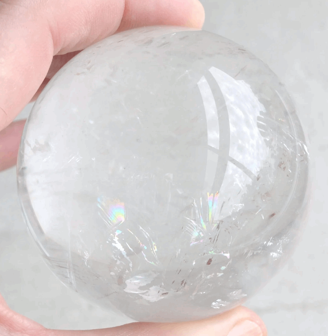 Clear Quartz polished sphere crystal ball