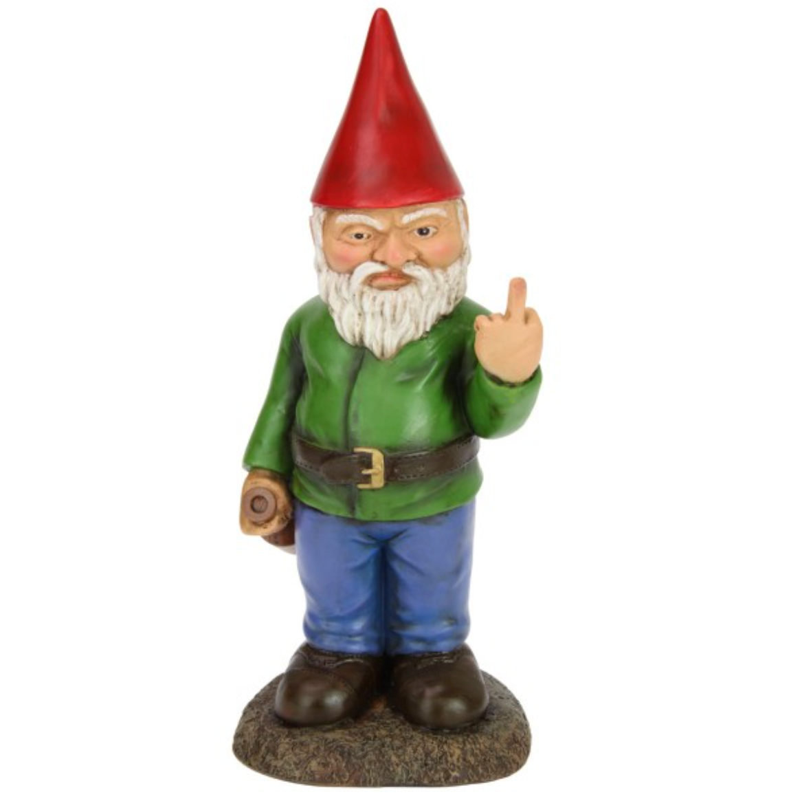 F off rude finger drunk garden gnome
