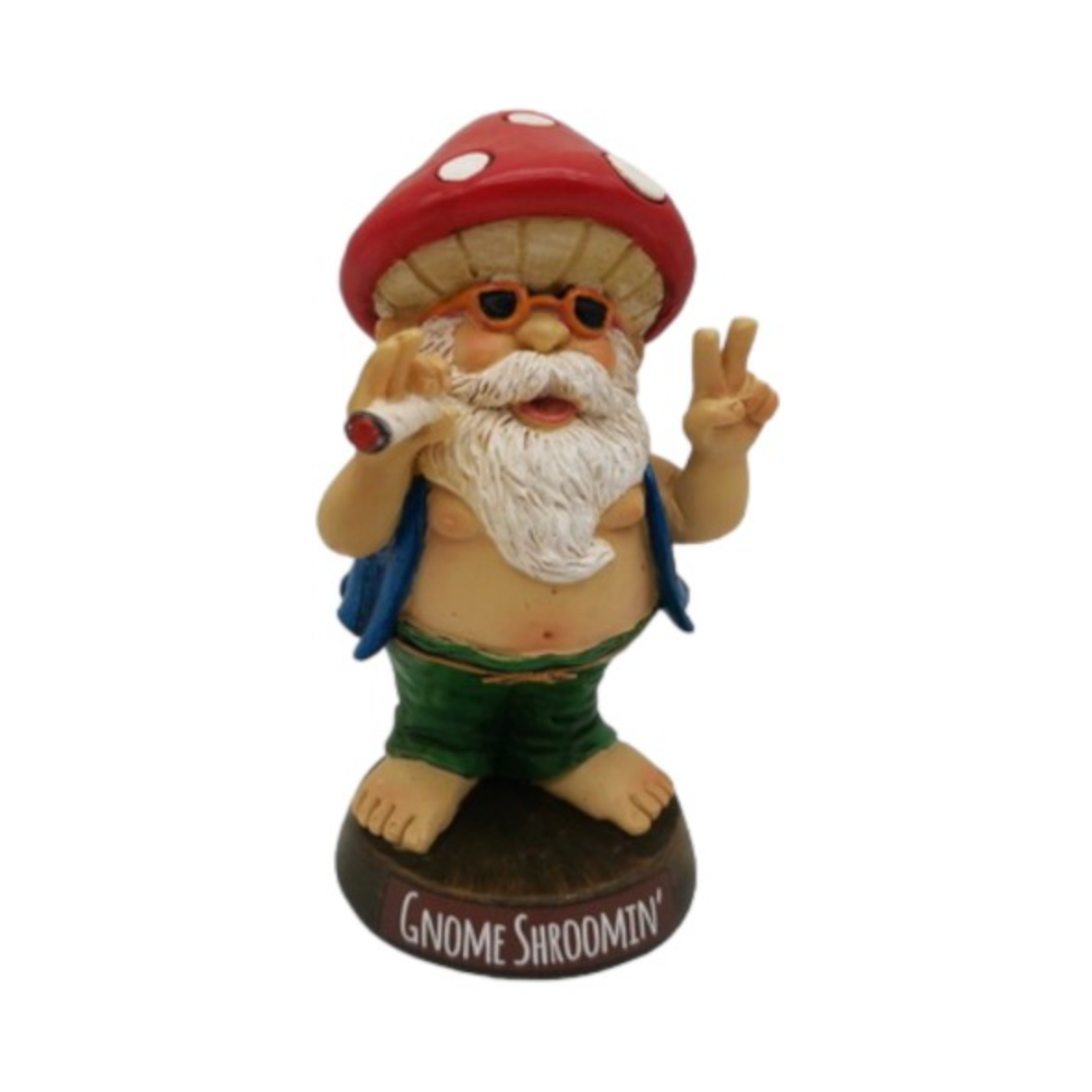 Stoned hippy garden gnome